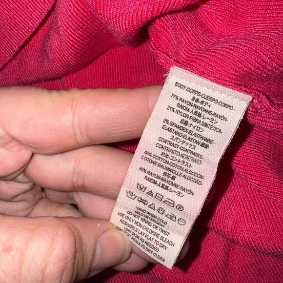 Free People Women's Barbie Pink Oversized Bishop Sleeve Sweater Dress Size Large - Picture 8 of 10